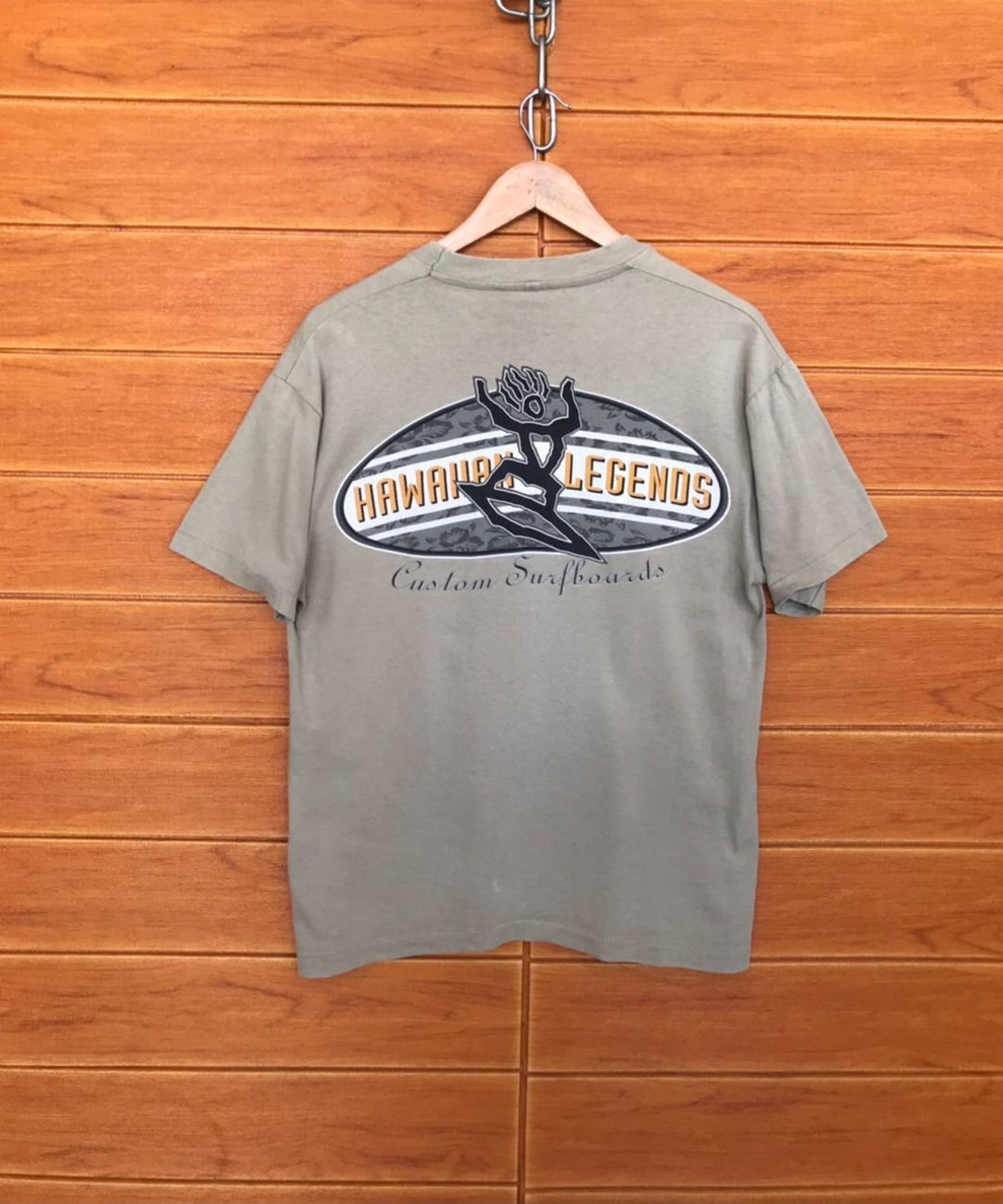 Vintage 90s Hawaiian Legend Custom Surfboards T-shirt