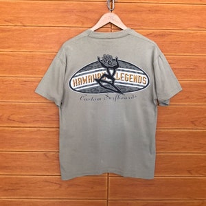 Vintage 90s Hawaiian Legend Custom Surfboards T-Shirt / Surfing / Surfboard / Surf Lifestyle / Size M
