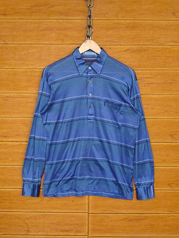 Vintage YSL Yves Saint Laurent Stripe Button Shirt