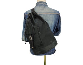 Vintage Agnes B Voyage Canvas Bucket Crossbody Bag Ifsixwasnine Tornado Mart Comme Des Garcons Yohji Yamamoto Hysterics Bag