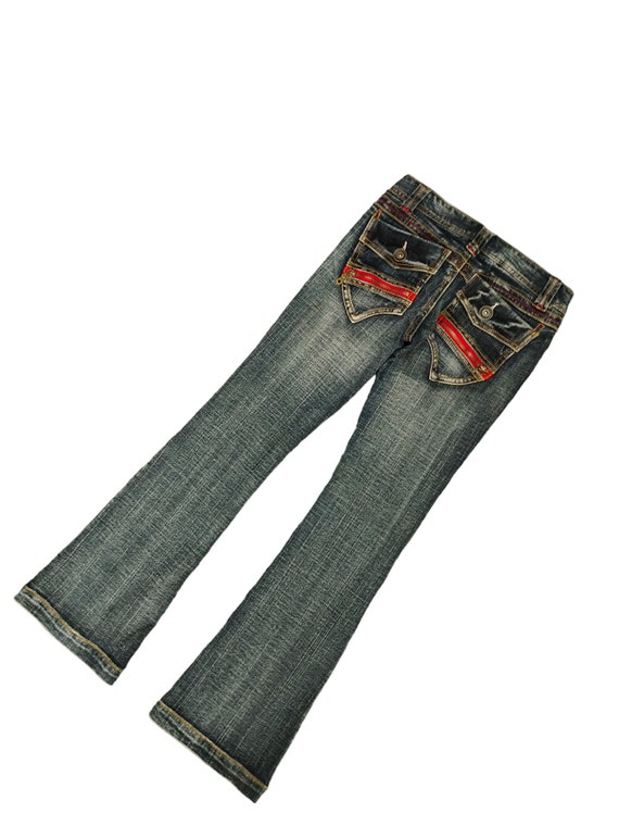 00s 詰め tornado mart studs flare jeans y2k