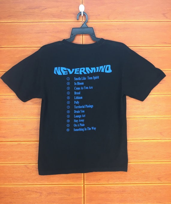Nirvana Nevermind Tracklisting Vintage T-Shirt