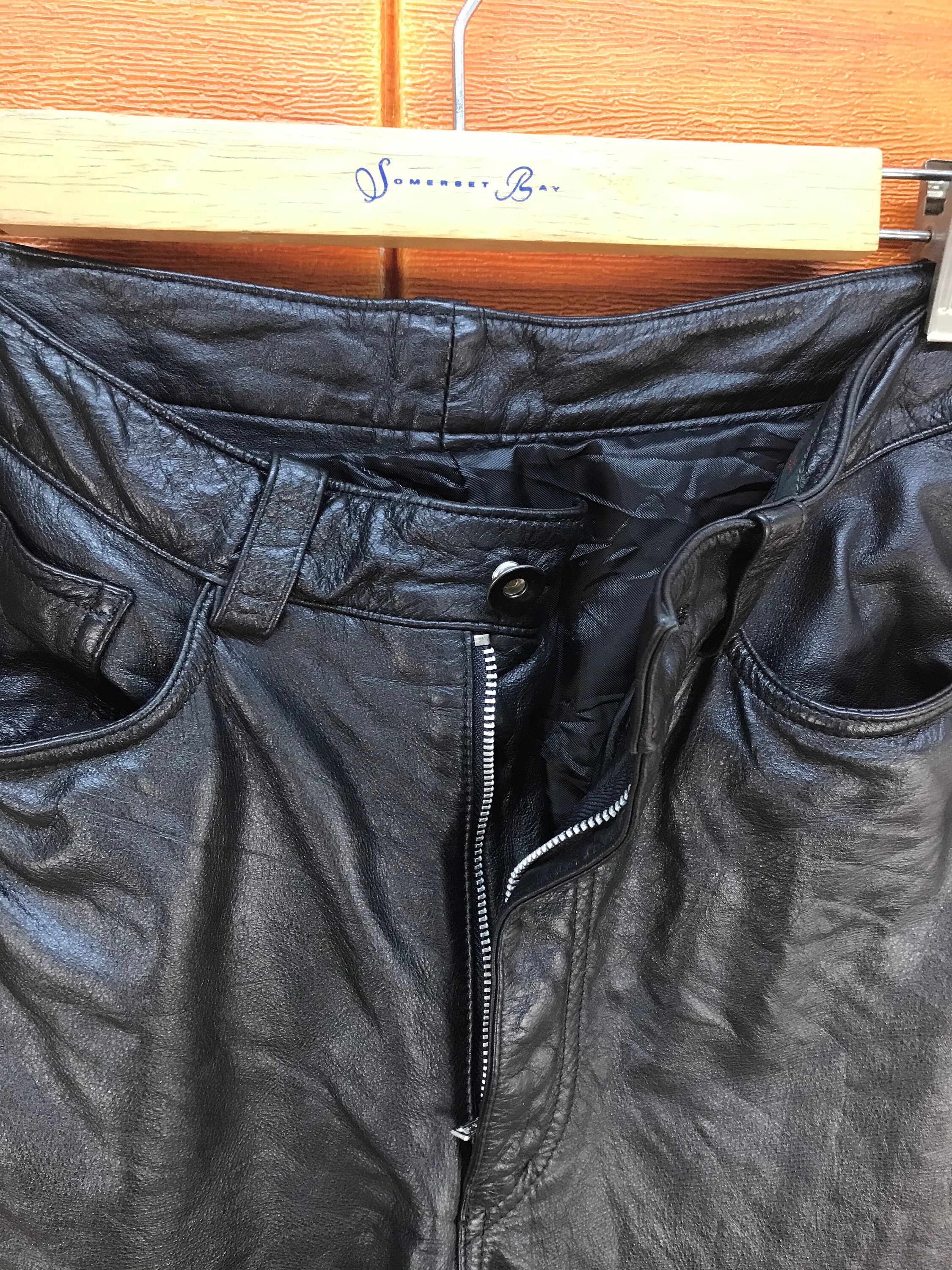 Vintage A.A.R YOHJI YAMAMOTO Leather Pants / Biker Motorcycle | Etsy