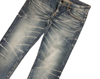 Faded Denim Jeans: Japanese Root Three Style (w34x33) - Etsy