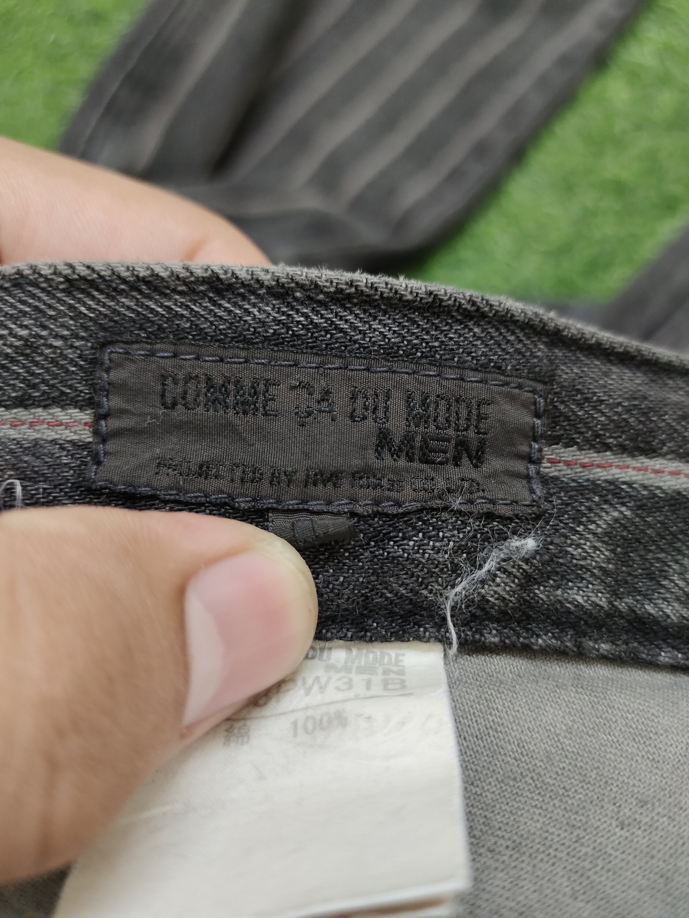 Vintage Comme Ca Du Mode Striped Selvedge Jeans - Waist 32 - Etsy