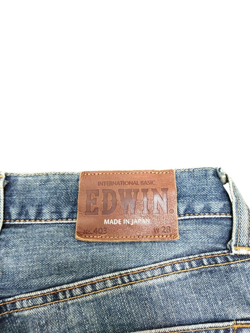 Vintage 90s Edwin 403 Denim Jeans, Comme Des Garcons Undercover, Waist 28 image 4