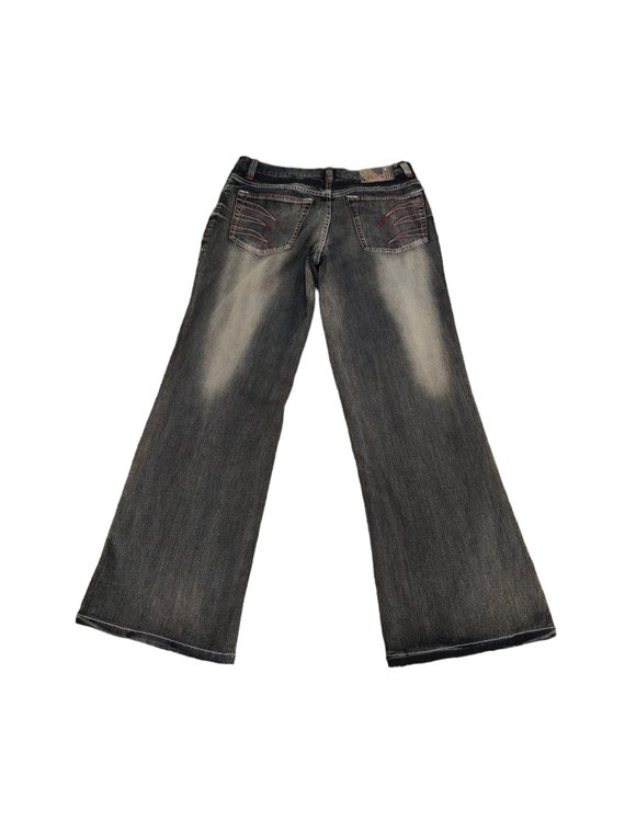 【HI FI FNK】(W) Dark Booutscut Banding Denim Denim - HIFIFNK