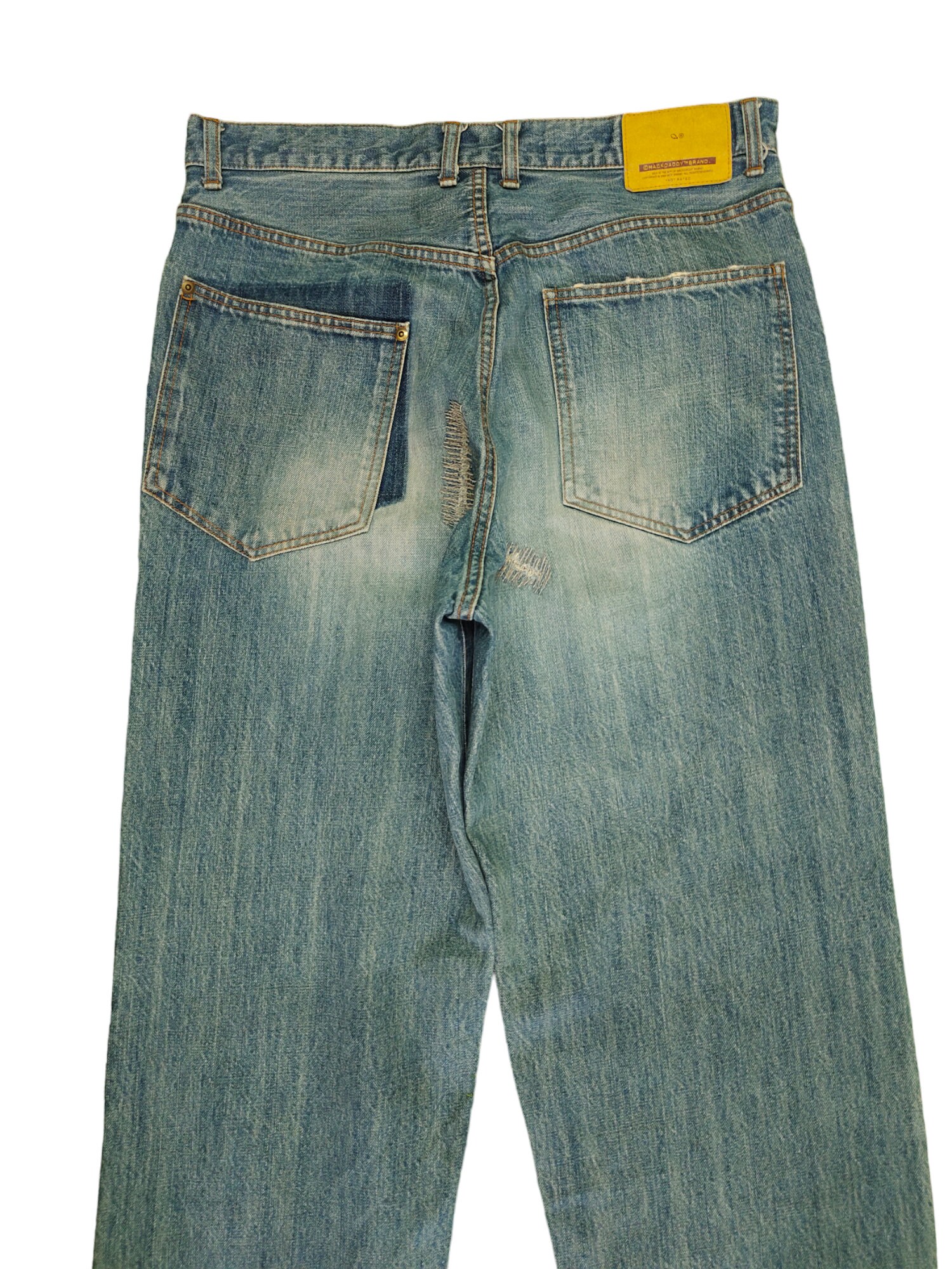 NAUTICA/Double Waist Distressed Baggy Curve Denim｜Daytona