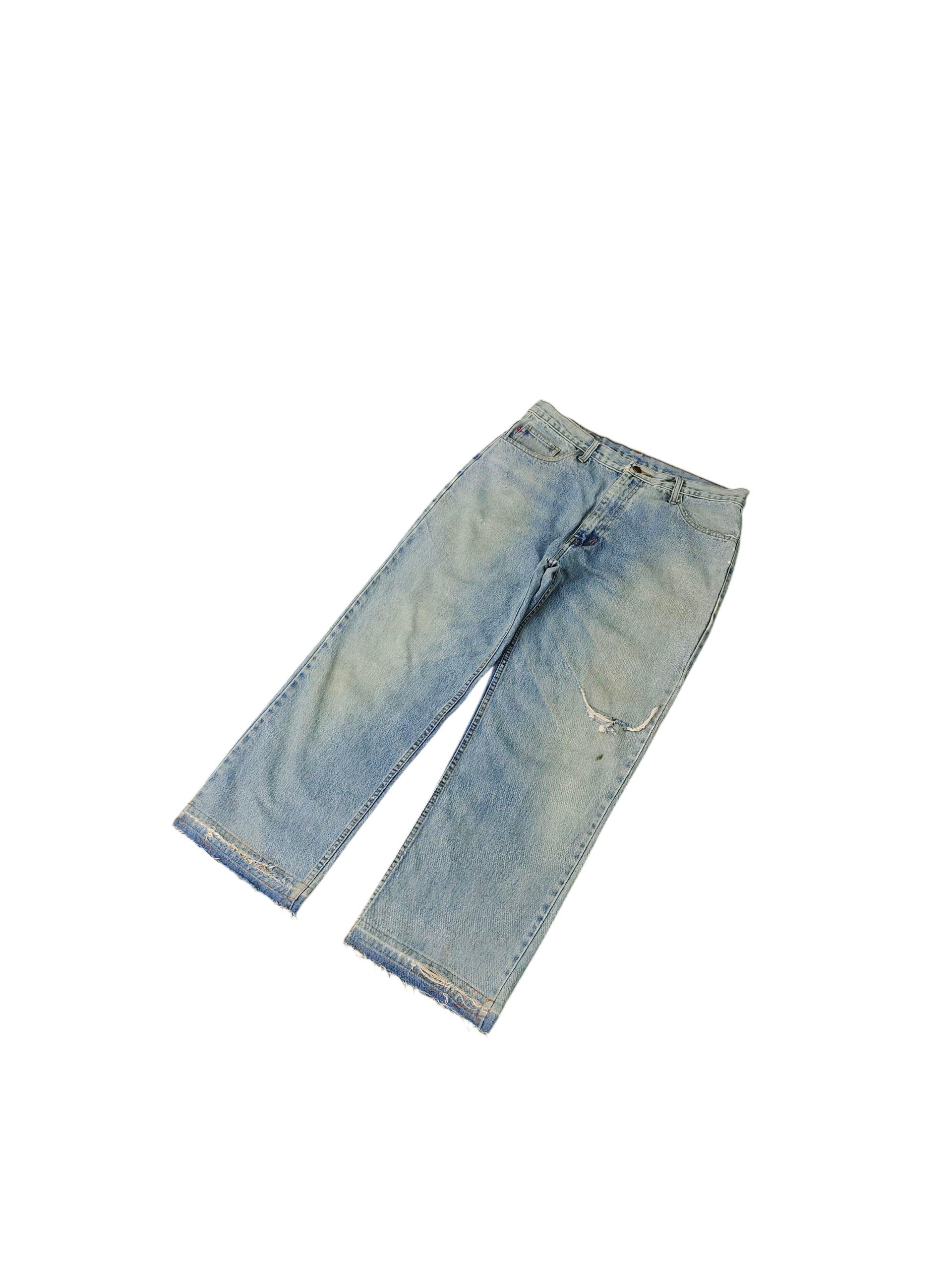 Vintage Bugjo Distressed Denim Jeans - Clawmark Faded - Waist 36