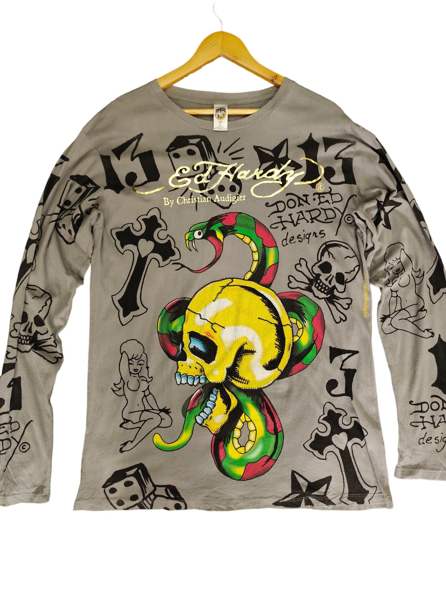 Ed Hardy Long Sleeve T - Etsy