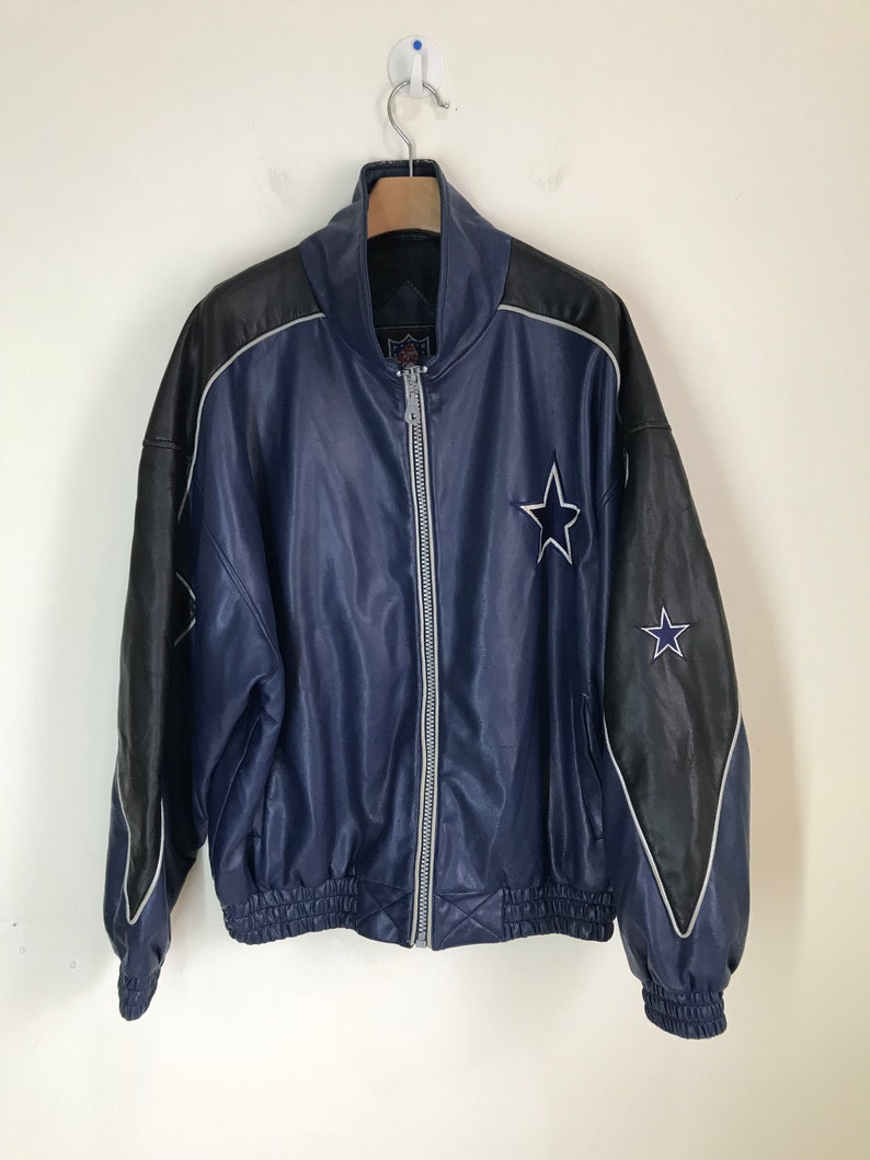Rare Vintage DALLAS COWBOYS NFL Distressed Leather Jacket | Etsy