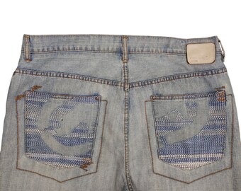 ヴィンテージ Ecko Unltd ヴィンテージ バギージーンズ、刺繍ポケット