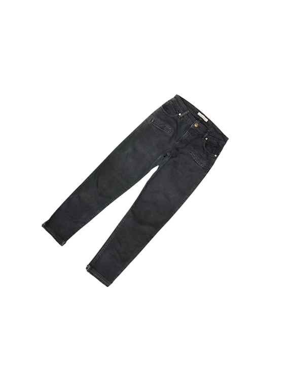Balmain, Vintage Pierre Balmain Black Denim Jeans Made In Italy Waist 26