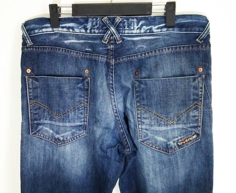 ENERGIE Worn Out & Distressed Denim Jeans Pants Men's Etsy