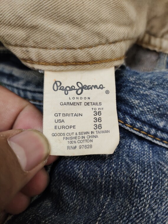 Pepe Jeans Baggy Jeans (w36x33): Y2K Embroidered Wide Leg Denim - Etsy