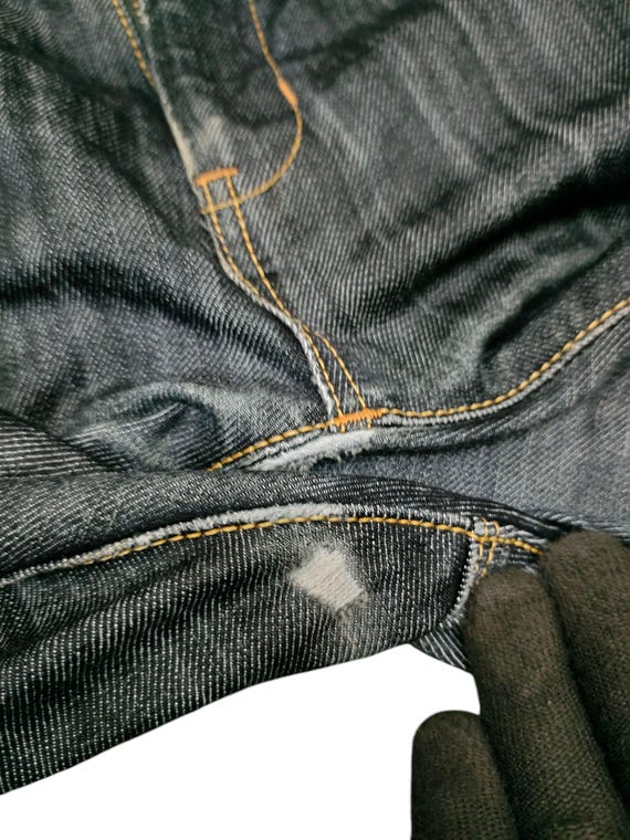 Vintage Edwin Function Distressed Denim Jeans Wai… - image 15