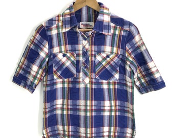 Kleding Jongenskleding Tops & T-shirts Overhemden en buttondowns VINTAGE HYSTERISCHE GLAMOUR button up Japans merk shirt 
