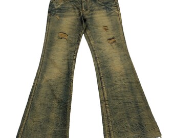 【NOT KNOWING】 Destroyed Flared Jean /追跡付 NOT KNOWING ジーンズ デニム デニムパンツ 「NOT KNOWING