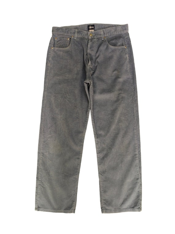 W34x29.5 Vintage 1990s Stussy Corduroy Baggy Denim Pants W34x29.5 Vintage 1990s Stussy Corduroy Baggy Denim Pants