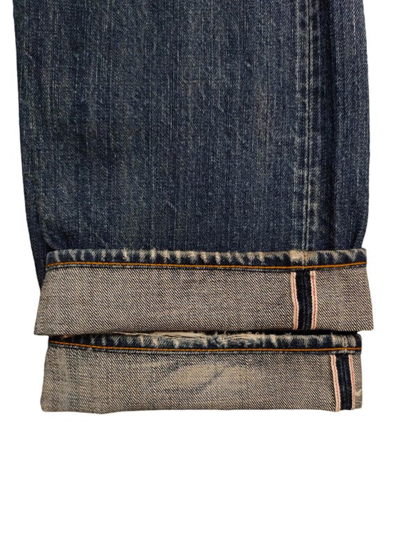 W32x32 1990s Evisu No.1 Special Clawmark Distress Selvedge