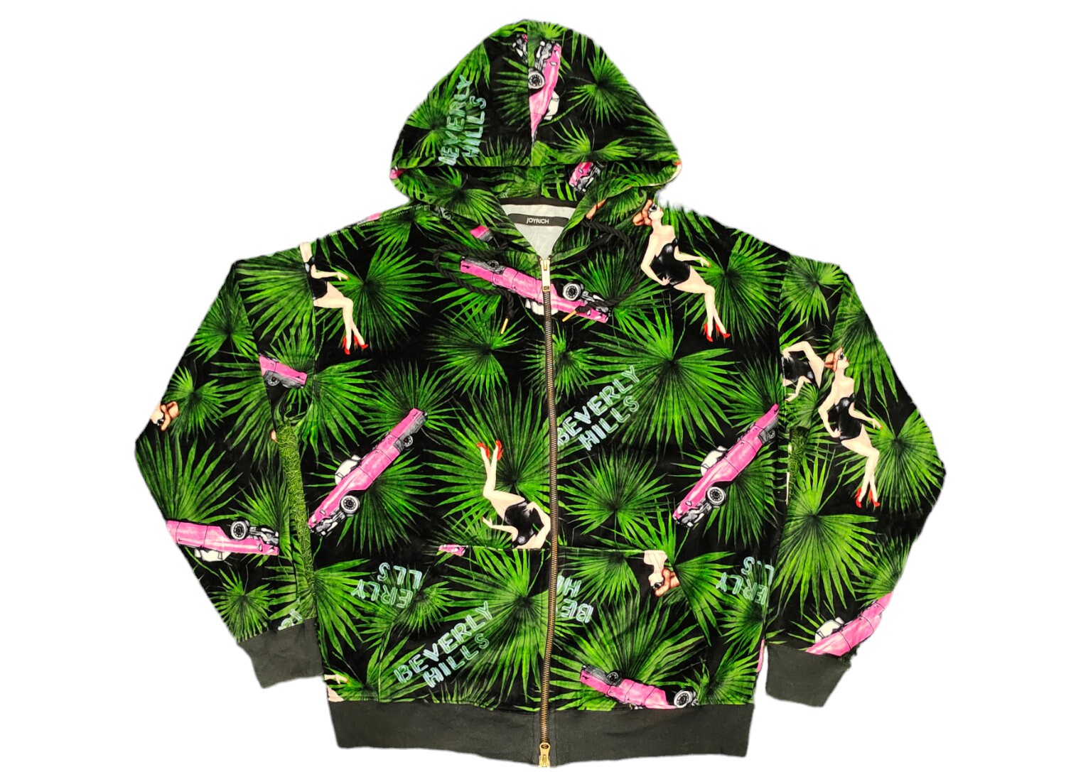 Vintage Japanese Brand Joyrich 'beverly Hill' Fullprint Velvet