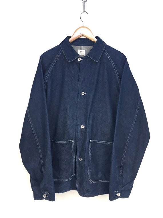 Vintage JACK O' LANTERN Indigo Chore Denim Jacket… - image 1