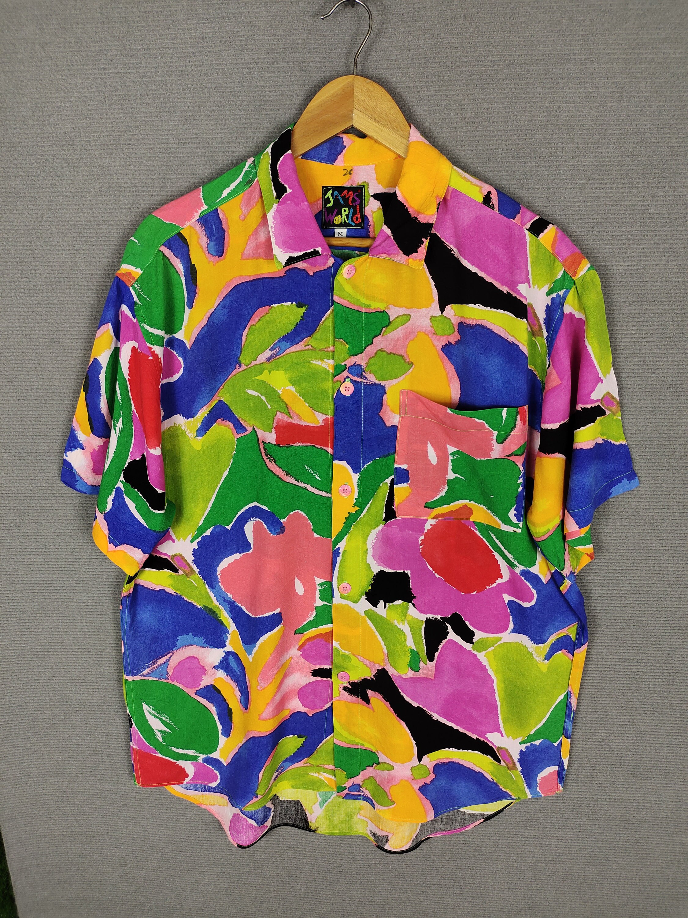 Vintage Jams World Hawaiian Rayon Shirt, Made in USA, Size M - Etsy