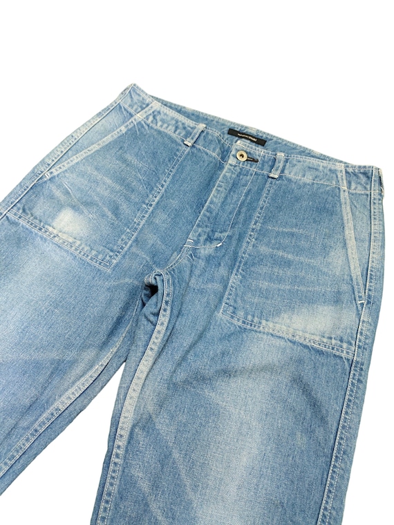 パンツ UNUSED Painted Denim Pants X-Large Mens Painting Denim Pants – Extra Butter