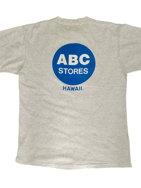 Vintage 90s ABC Stores Hawaii Distressed Roundneck T-shirt Vintage 90s ABC Stores Hawaii Distressed Roundneck T-shirt