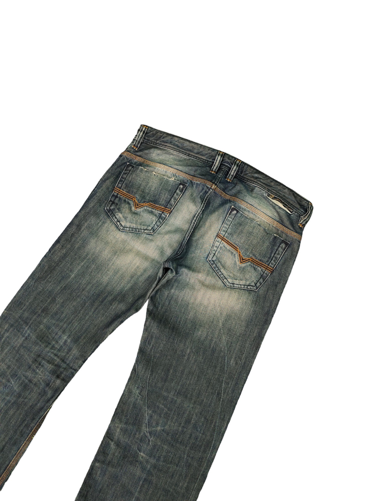 Vintage Diesel Safado Jeans W34: Slim Straight Denim, Y2K