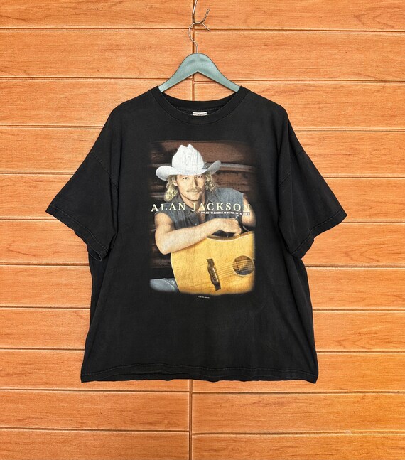 Vintage 90s Alan Jackson T-shirt: High Mileage Tour, Size XL - Etsy