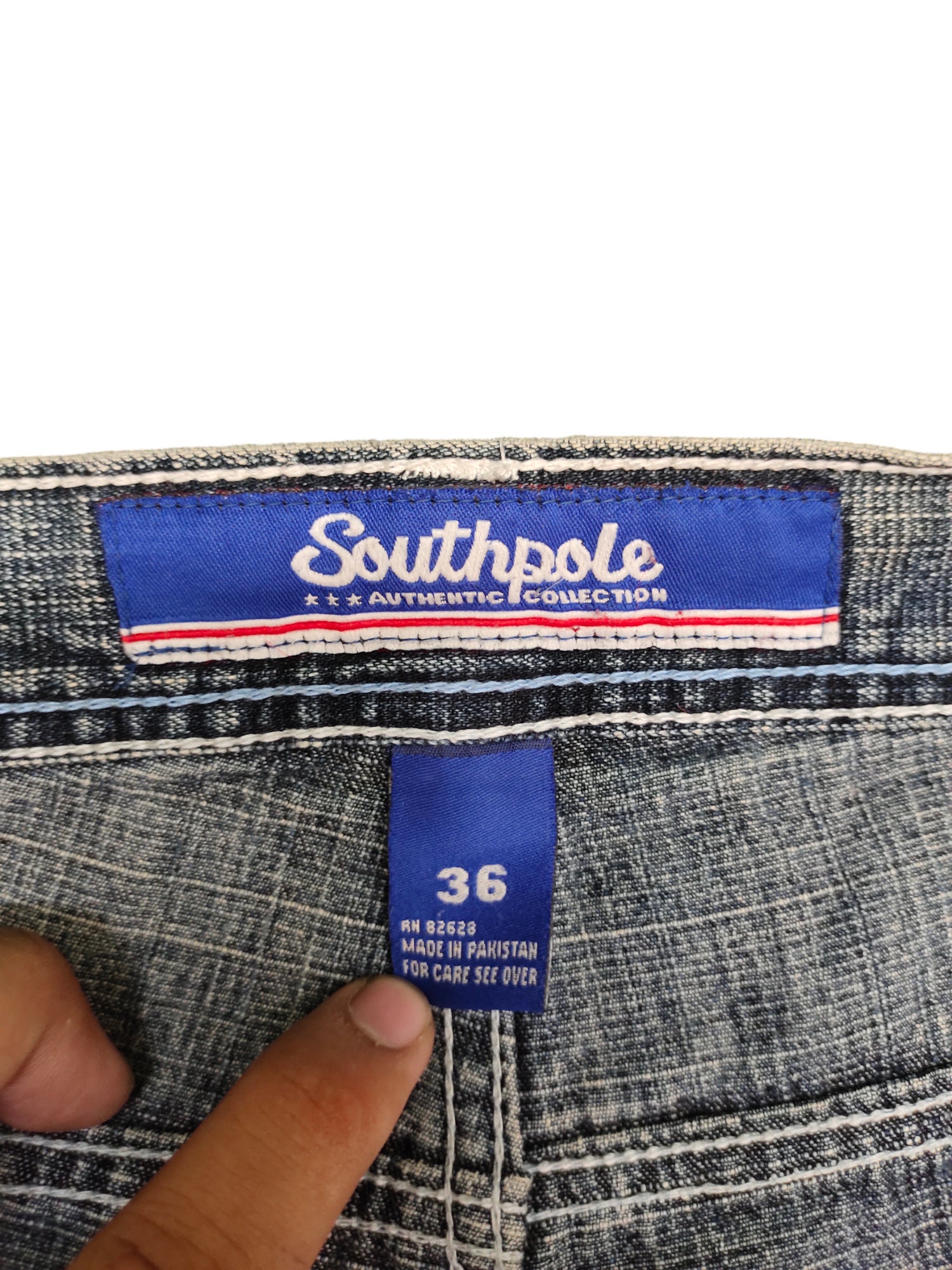 W36x32 Baggy Jeans Southpole Patches Denim Wide Loose Jnco W36x32 Baggy Jeans Southpole Patches Denim Wide Loose Jnco