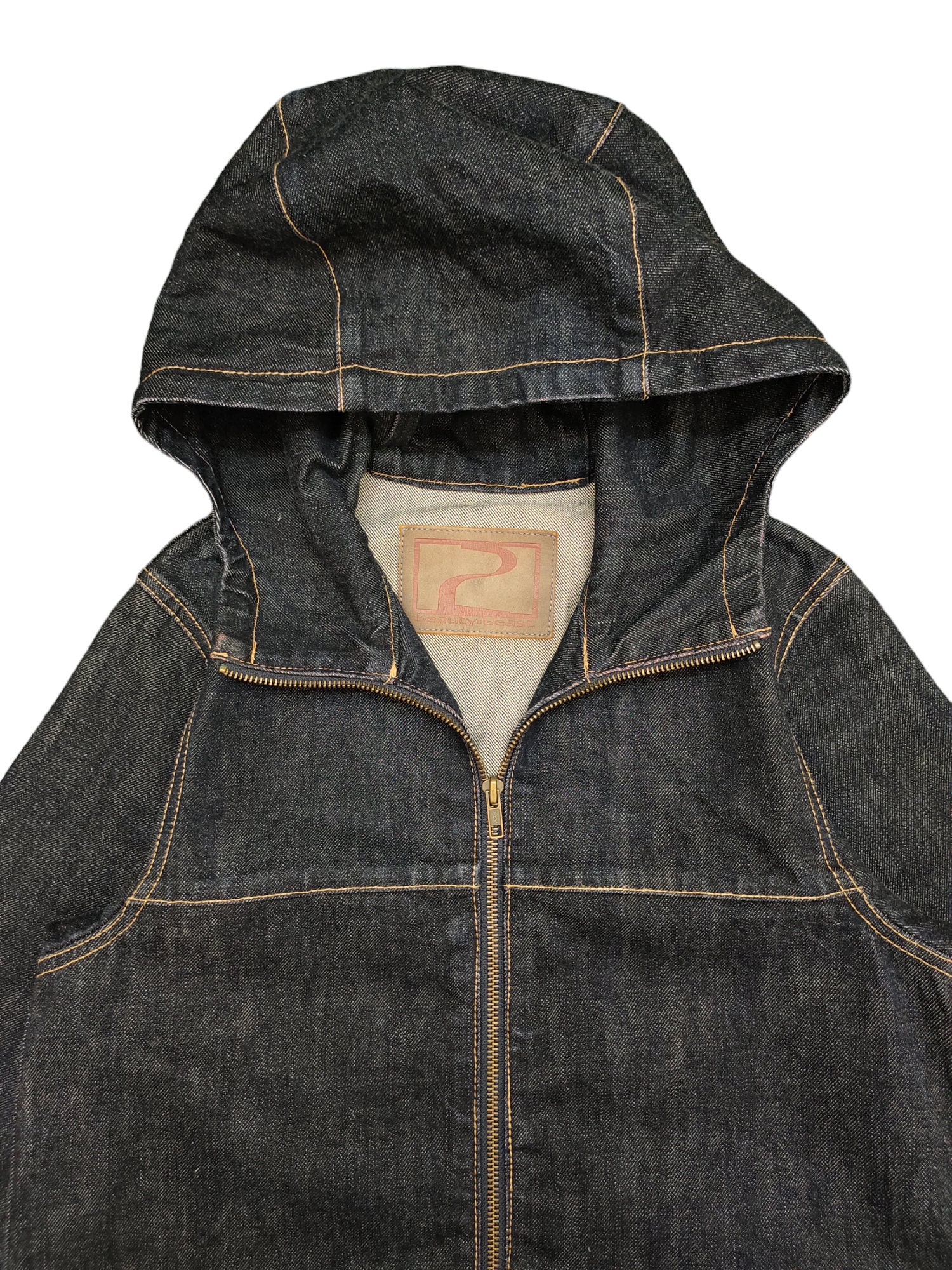 00s archive beauty:beast✩zip up jacket Vintage Beauty Beast Japan Hoodie Zipper Denim Jacket