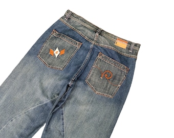 Jean Rocawear vintage baggy, streetwear hip hop de l'année 2000 à jambes larges (L36 x 33,5)
