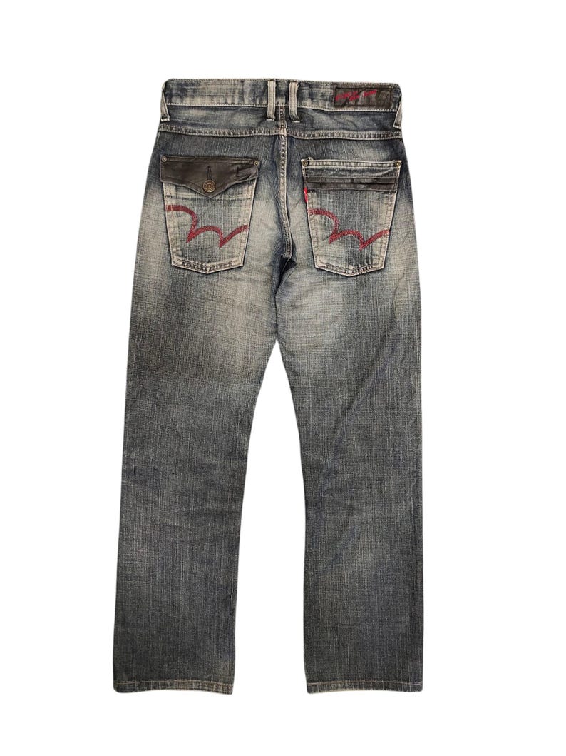 Vintage Edwin Jeans, Clawmark Distress Denim, Made in Japan, Waist 30 image 3
