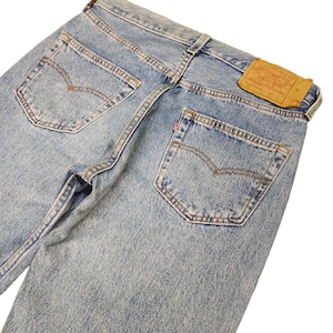 W30x29.5 Vintage Levis 501 Light Wash Denim Jeans Lvc Streetwear Grunge Rapper Hip Hop Swag Rocker Rockabilly Cafe Racer Waist 30