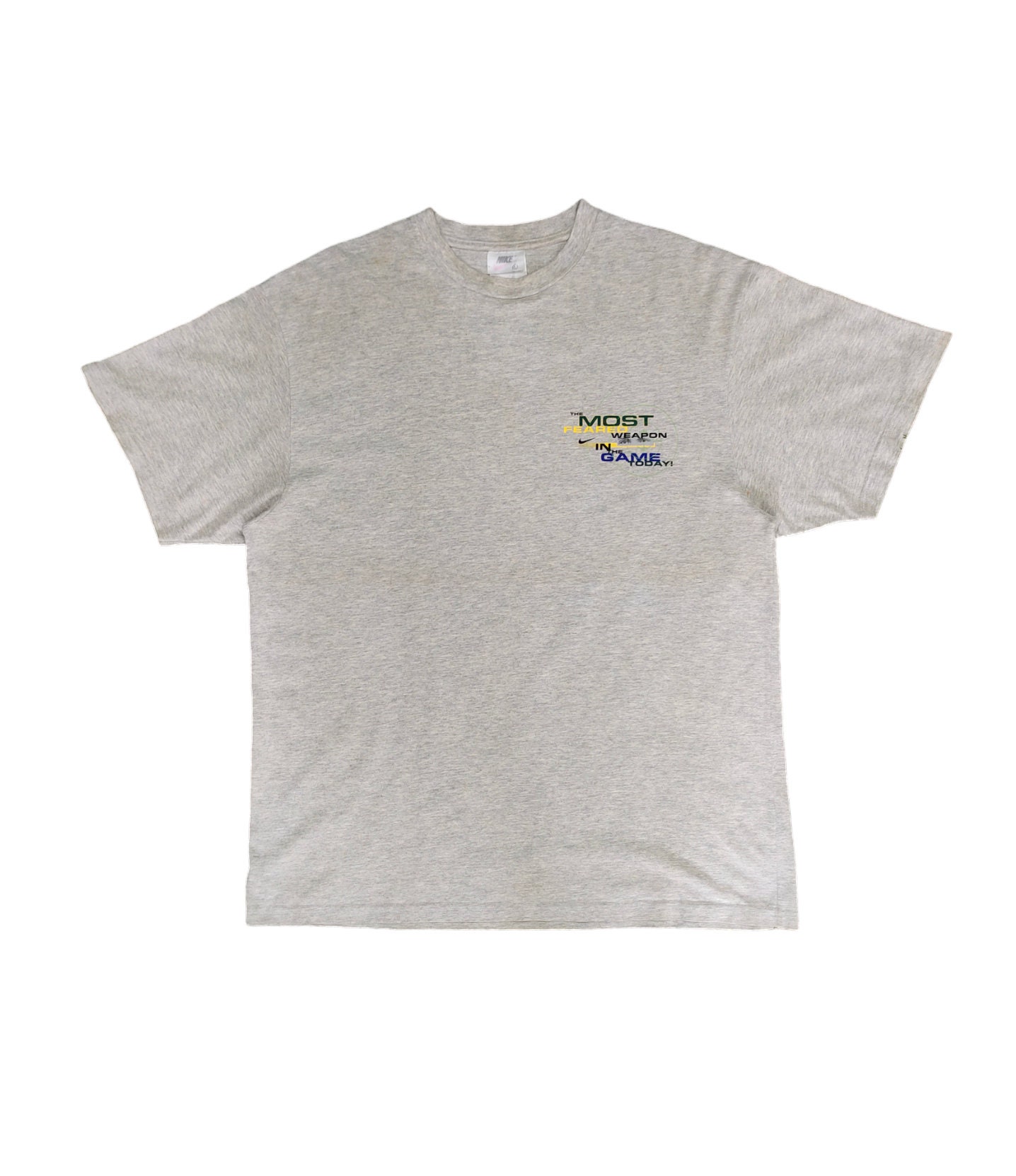 Nike Ronaldo 9 Tシャツ グレー Vintage 90s Nike Striker Ronaldo #9 Brazilian Former