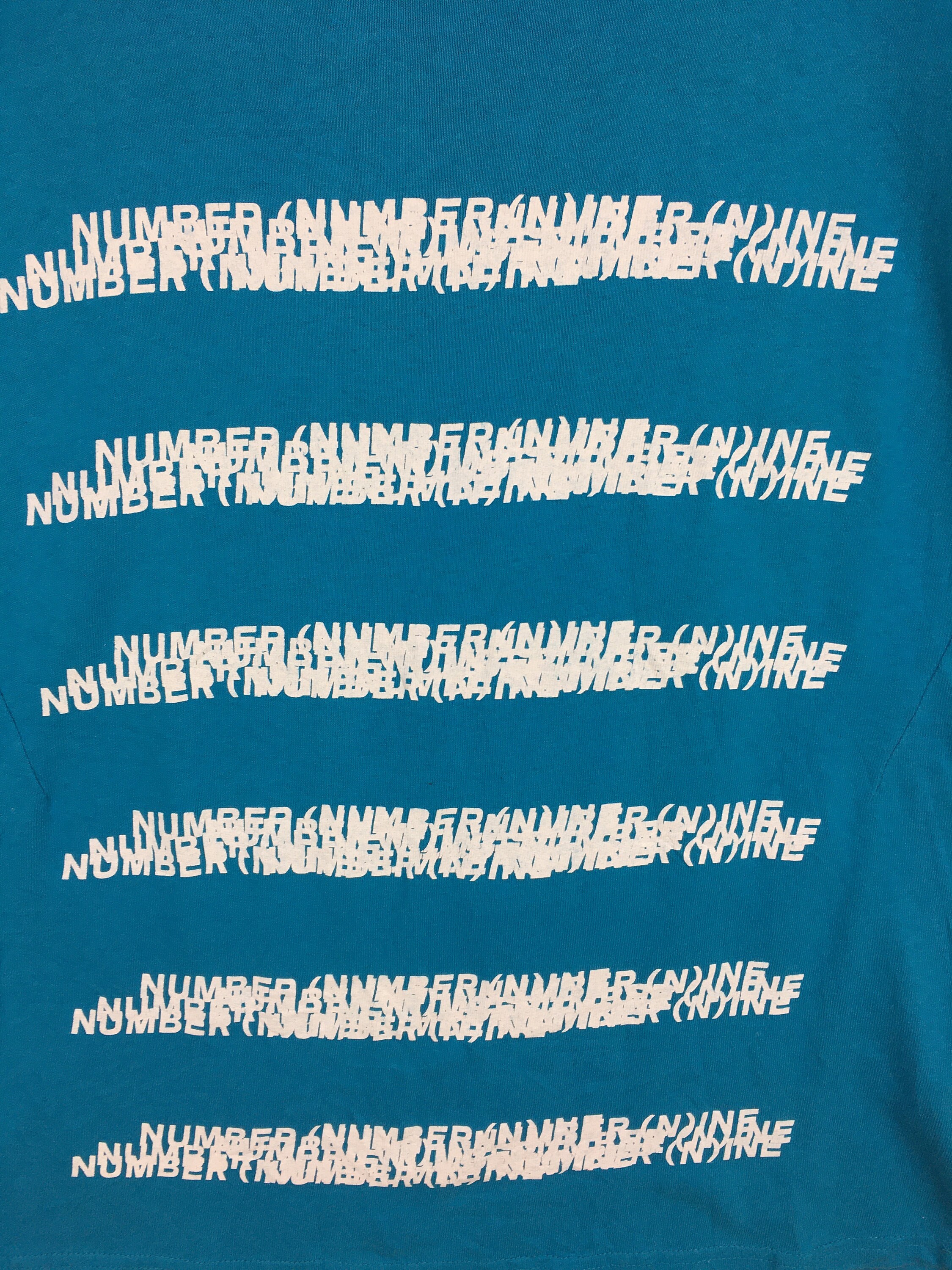 Vintage Number (n)ine Denim Spell Out T-shirt / Japanese