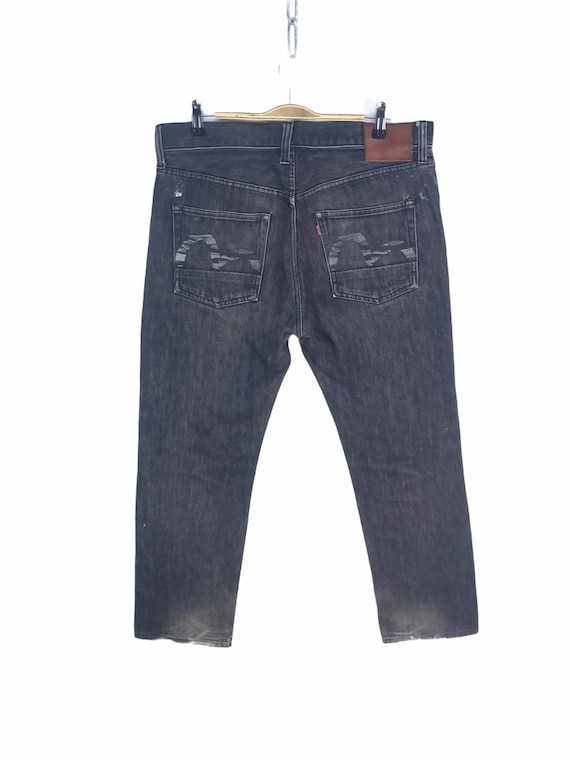 Evisu, W33x29 Vintage Evisu Made In Japan Camouflage Seagull Printed Denim Jeans Size 33