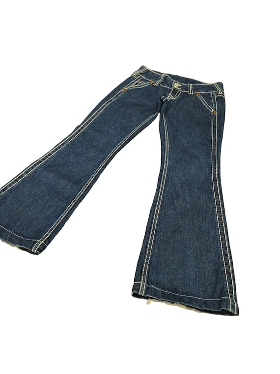 True Religion Flare Jeans: Big Stitch Denim, Low Rise Y2K (waist