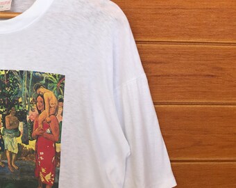 90年代ヴィンテージ ポール・ゴーギャン タヒチアート Tシャツ