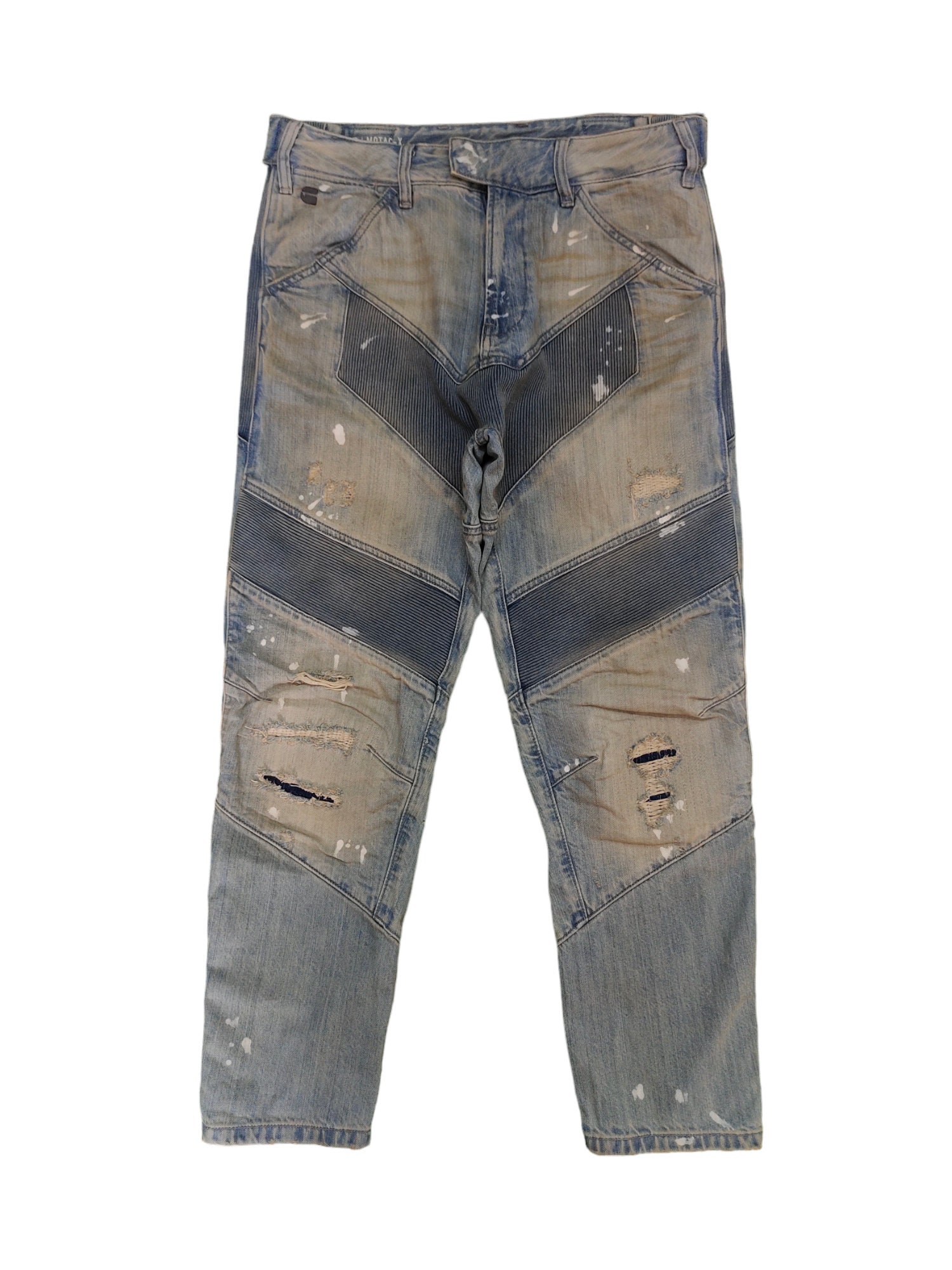 Vintage Y2k G Star Raw Motac-x 3D Relaxed Tapered Denim Pants  
