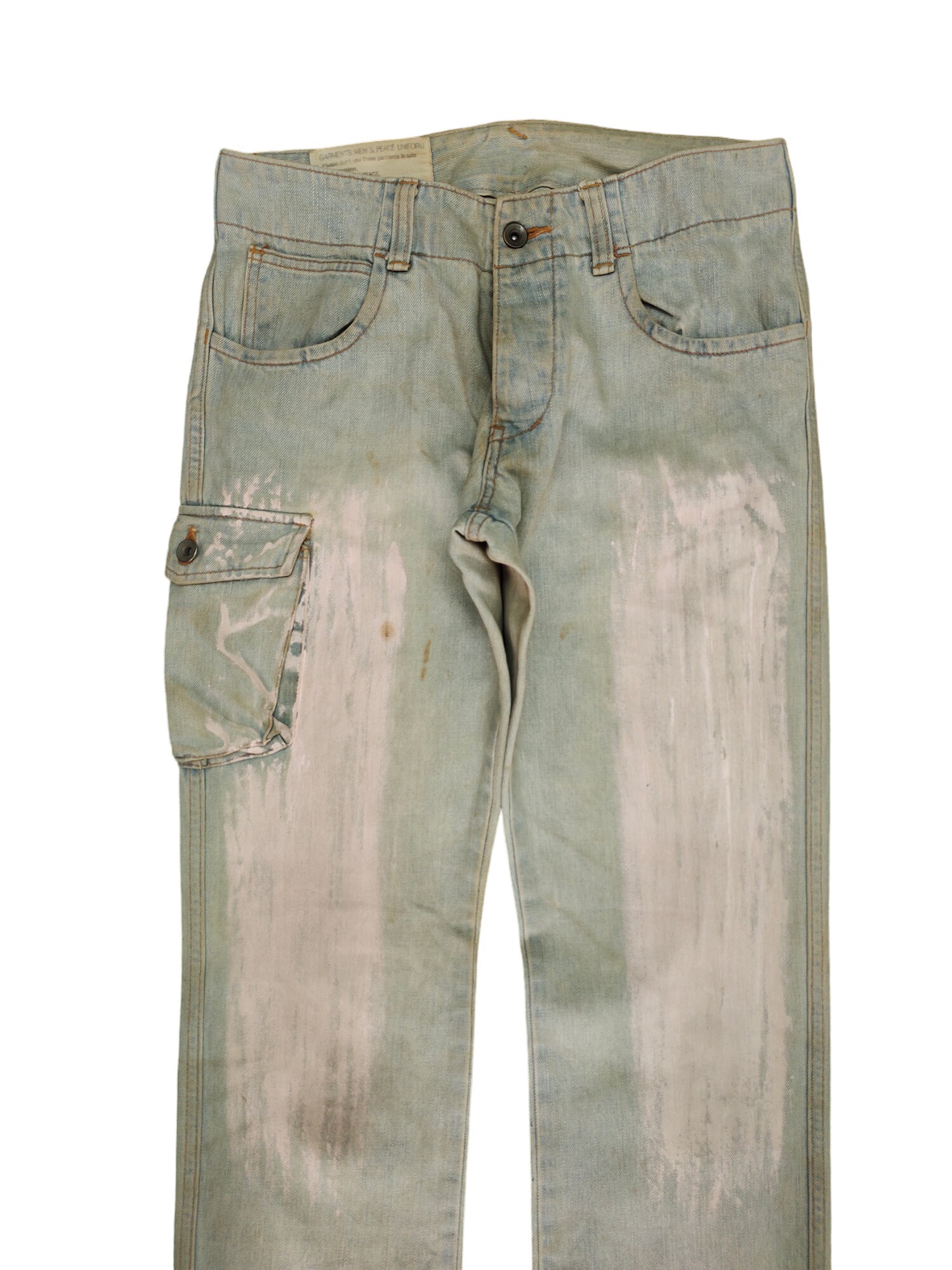 Size 30x32 Vintage John Bull Japan Denim Cargo Pants Black