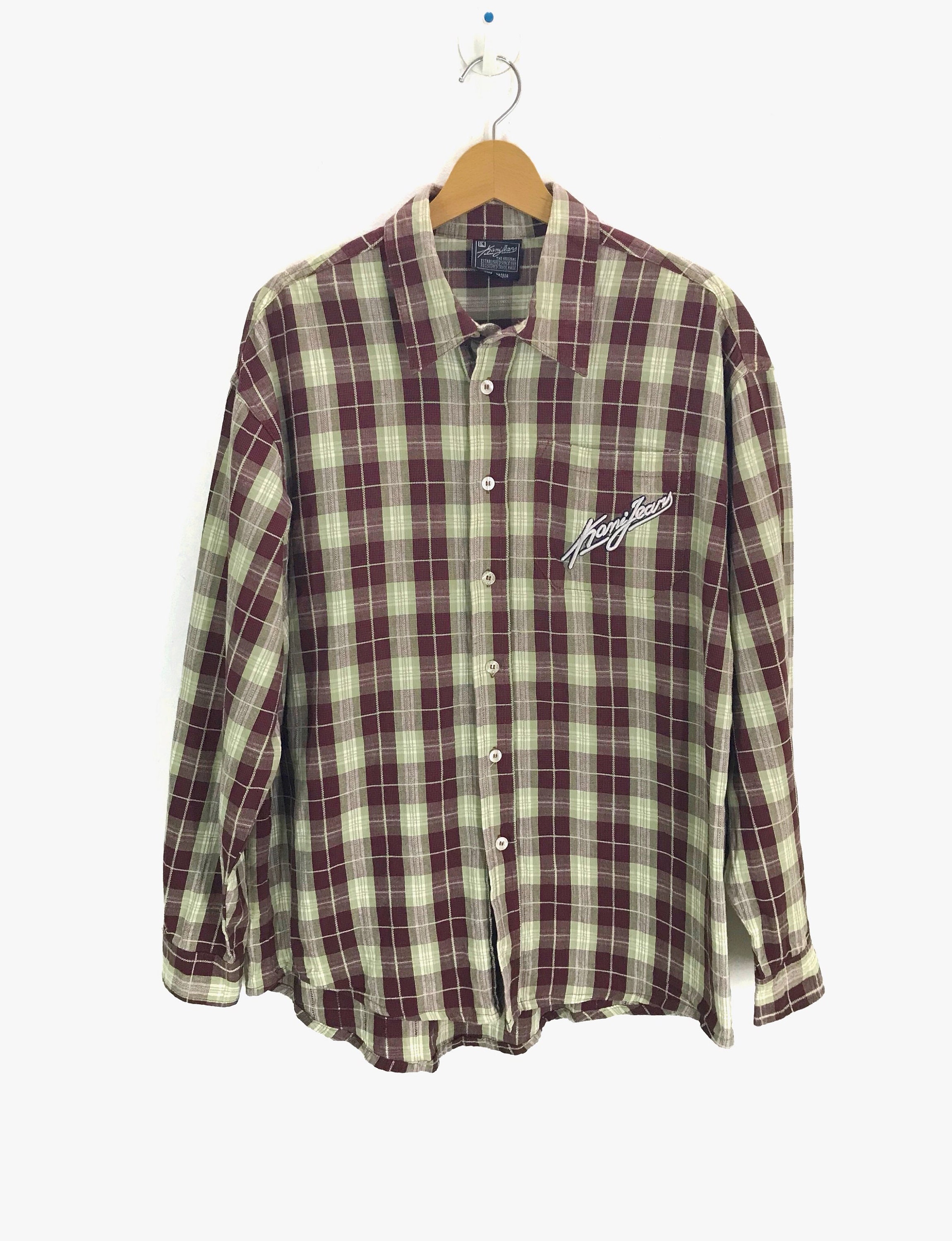 Rare Vintage KARL KANI Checkered Tartan Flannels Shirt Tupac - Etsy