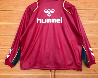 80s　HUMMEL　ビンテージ　トラックジャケット　サーフ　刺繍　アームライン ヒュンメル ビンテージ トラックジャケット / 