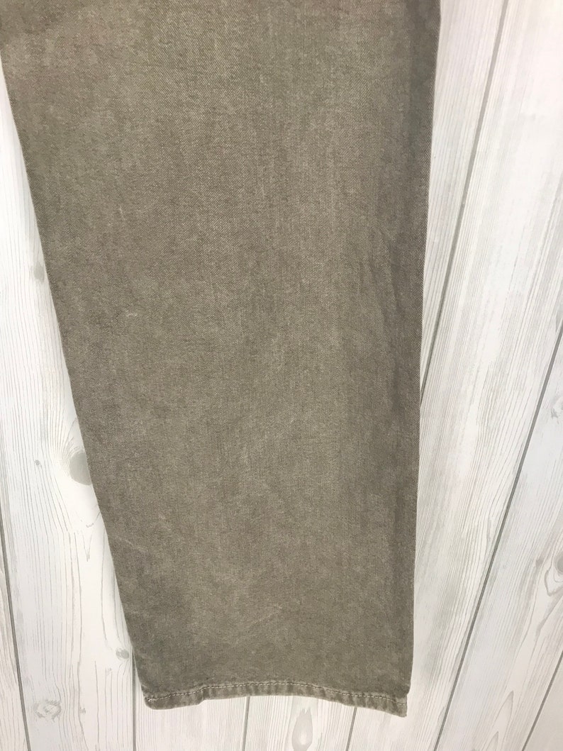 Rare Vintage CARHARTT Olive Green Faded Worker Carpanter Denim Pants waist 30