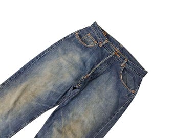 Vintage 90s Edwin Distressed Denim Jeans - Size 32