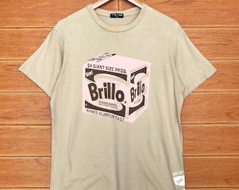 Vintage ANDY WARHOL &#39;brillo soap pads&#39; Pop Art T-Shirt / Size M
