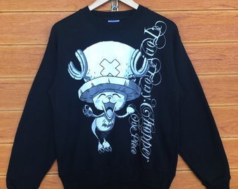 Vintage Japanese Anime One Piece Tony Chopper Sweatshirt / One Piece Anima Black / Dragon Ball / Akira / Ghost In The Shell / Size M