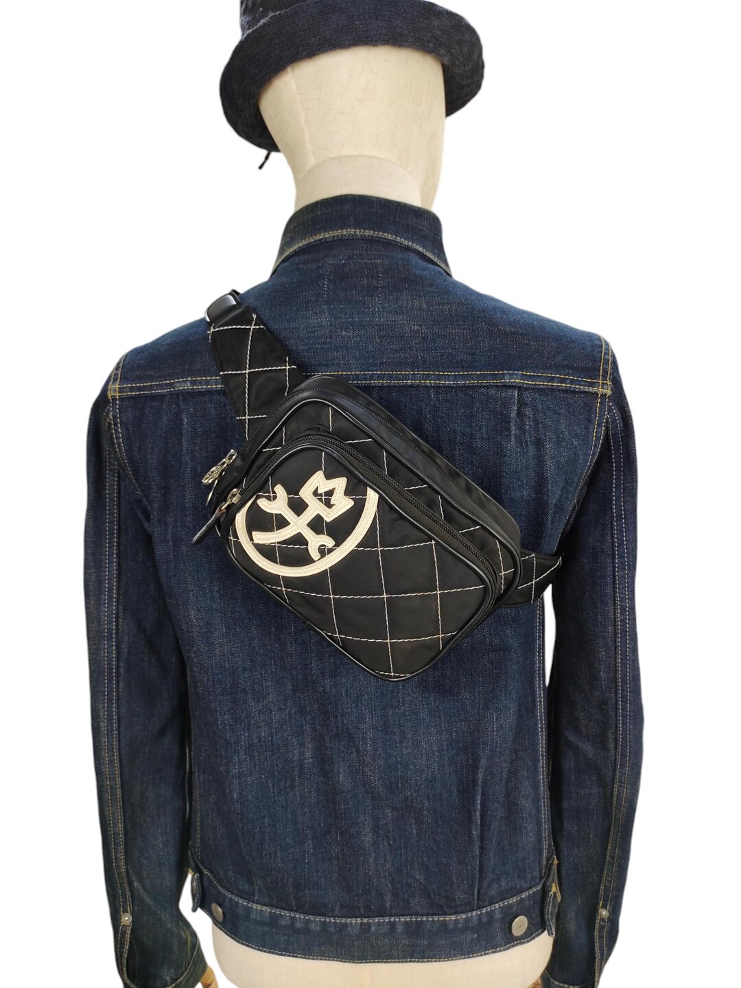 Vintage Jean Charles De Castelbajac Quilted Crossbody Bag - Etsy